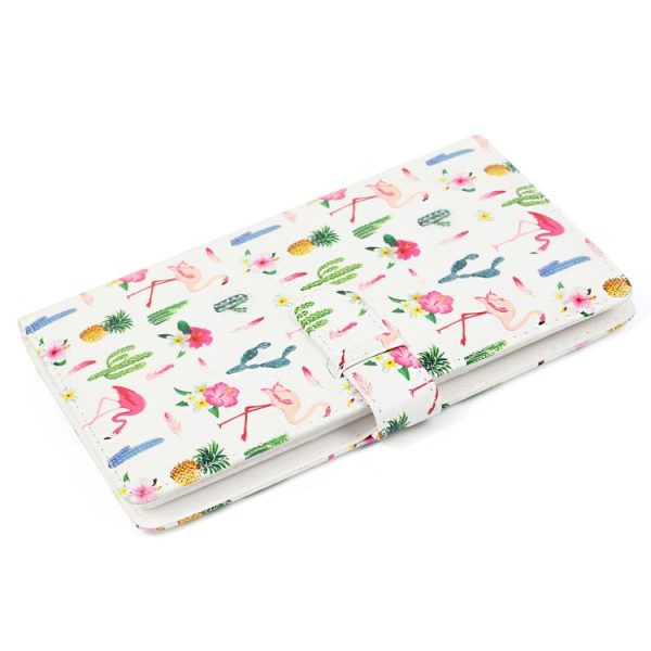 Flamingo Cactus Pattern 3 inch DIY PU Mini Creativity Insert Type 32 Pages Exquisite Photo Album for Polaroid - Image 2