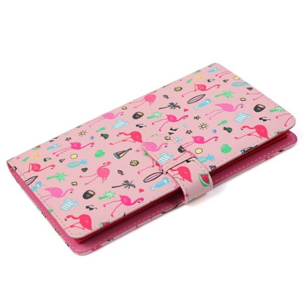 Pink Flamingo Pattern 3 inch DIY PU Mini Creativity Insert Type 32 Pages Exquisite Photo Album for Polaroid - Image 2
