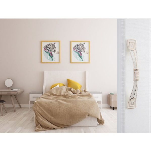 5 PCS 6056-96 Ivory White Drawer Cabinet Door European Style Solid Handle - Image 6