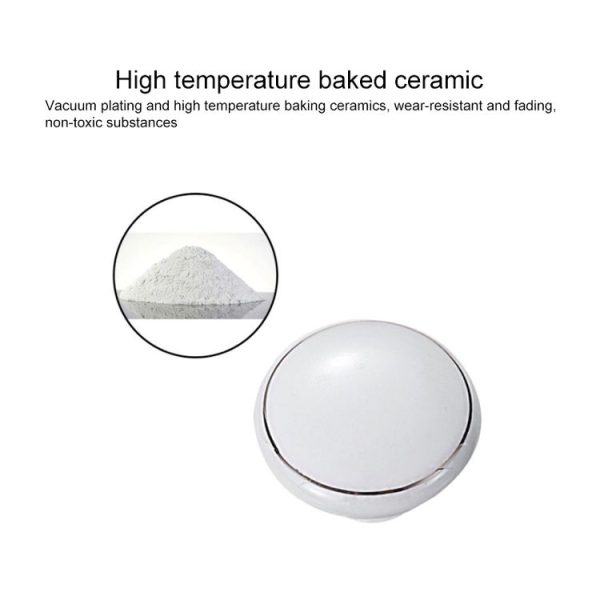 10 PCS 5082 Small Gold Circle Single Hole Ceramic Cabinet Handle - Image 3