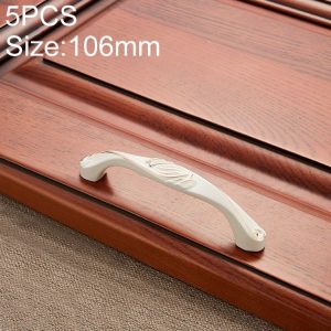 5 PCS 6047-96 Stainless Steel Electroplated Cabinet Handle (Ivory)