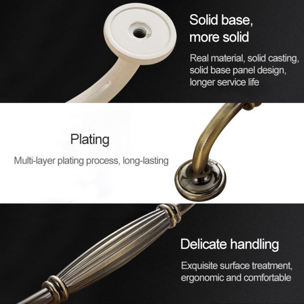 3 PCS 6064_128 Thickened Drawer Cabinet Handle (Gold + Silver) - Image 3