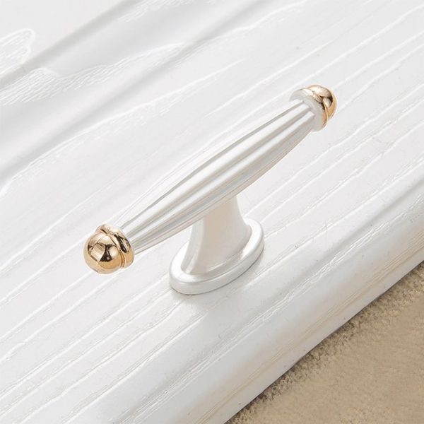 5 PCS 6064 Single Hole Thickened Drawer Cabinet Handle (Gold + Silver) - Image 2