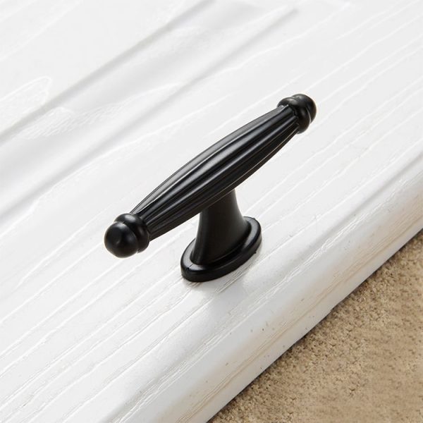 5 PCS 6064 Single Hole Thickened Drawer Cabinet Handle (Black) - Image 2
