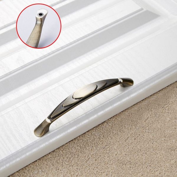 5 PCS 6063-96 Zinc Alloy Classic Cabinet Handle (Cyan) - Image 2