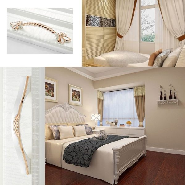 3 PCS 6062-96 Gold + Silver Drawer Cabinet Handle - Image 6