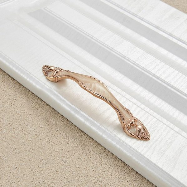 5 PCS 6566-96 Yellow Exquisite European Style Royal Gem Drawer Cabinet Handle - Image 2