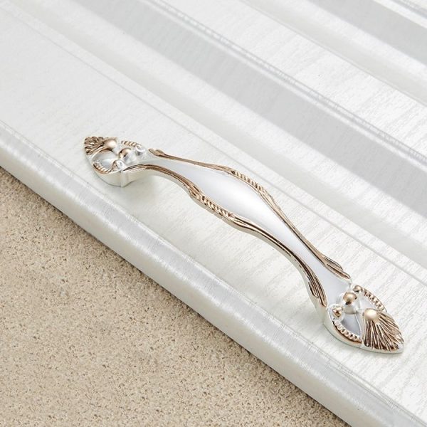 3 PCS 6566-128 Exquisite European Style Royal Gem Drawer Cabinet Handle (Gold+Silver) - Image 2