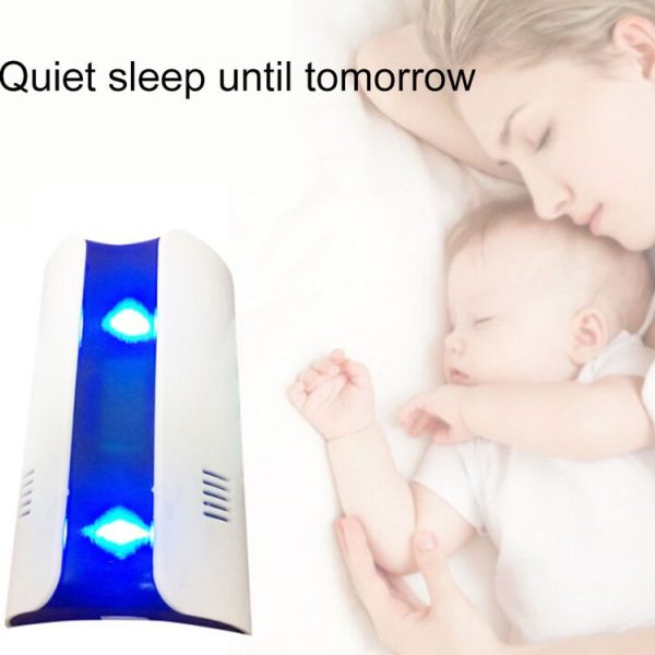 Electromagnetic Wave Frequency-conversion Double Waves Multi-function Mosquito Repellent Ultrasonic Pest Repeller (White) - Image 5