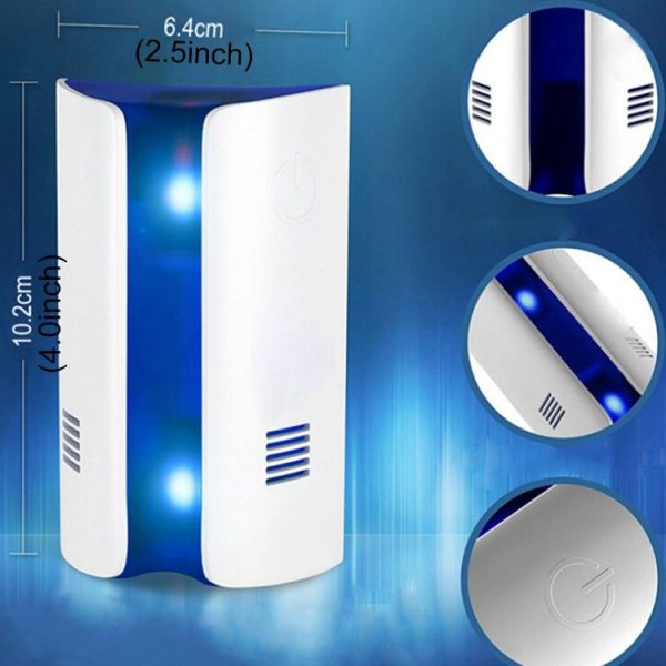 Electromagnetic Wave Frequency-conversion Double Waves Multi-function Mosquito Repellent Ultrasonic Pest Repeller (White) - Image 8
