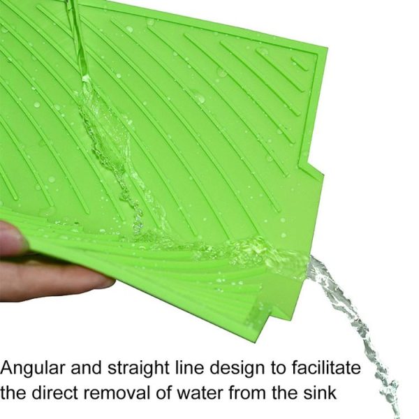 Multi-function Silicone Foldable Water Filter Mat Drain Insulation Pad (Orange) - Image 3