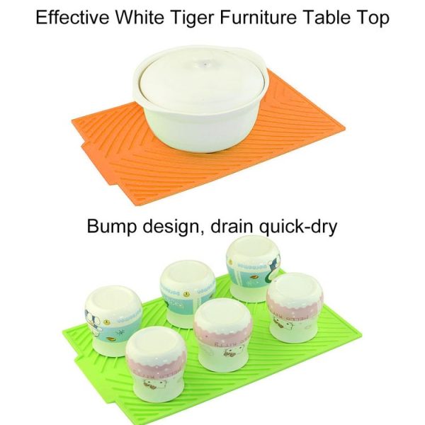 Multi-function Silicone Foldable Water Filter Mat Drain Insulation Pad (Orange) - Image 5