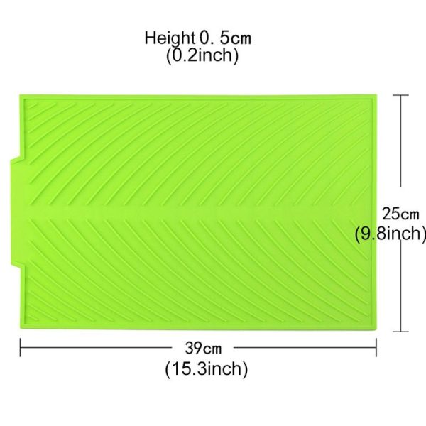 Multi-function Silicone Foldable Water Filter Mat Drain Insulation Pad (Orange) - Image 6