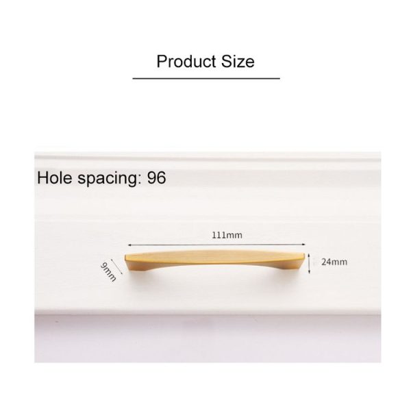 3 PCS 6585-96 American Style Cabinet Door Drawer Handle (Coffee) - Image 5