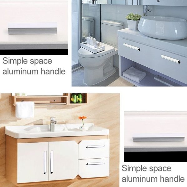 3 PCS 2058_128 Space Aluminum Closet Cabinet Handle (Black) - Image 4