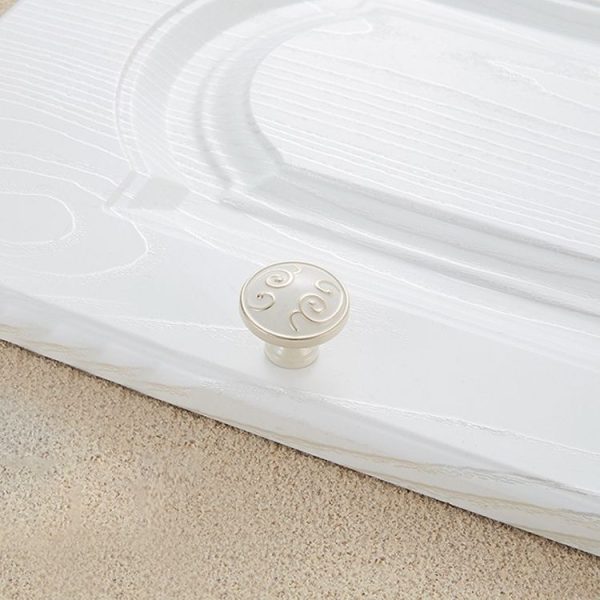 5 PCS 6055 Single Hole Ivory Cabinet Wardrobe Handle - Image 2