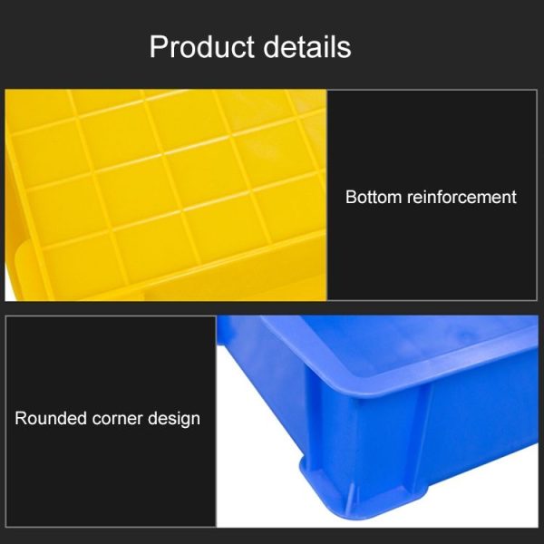 Thick Multi-function Material Box Brand New Flat Plastic Parts Box Tool Box, Size: 20.7cm x 13.7cm x 6.4cm (Yellow) - Image 3