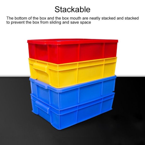 Thick Multi-function Material Box Brand New Flat Plastic Parts Box Tool Box, Size: 20.7cm x 13.7cm x 6.4cm (Yellow) - Image 4