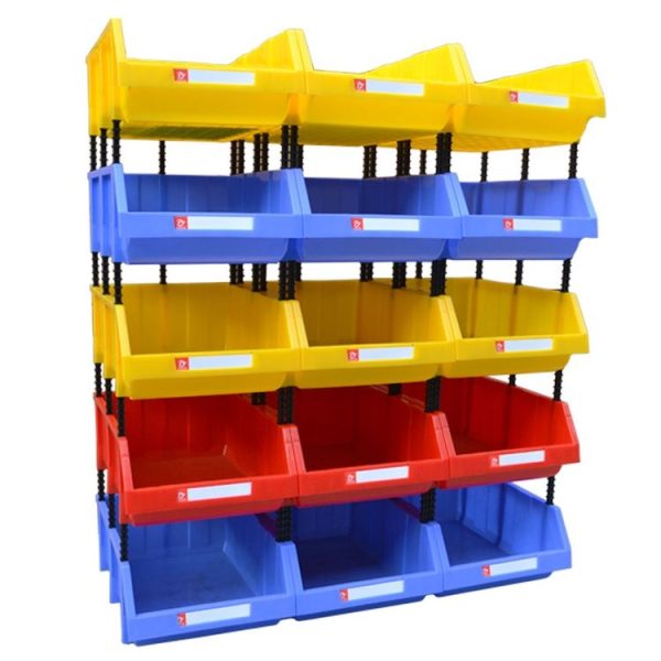 Thickened Oblique Plastic Box Combined Parts Box Material Box, Random Color Delivery, Size: 25cm x 15cm x 12cm - Image 2