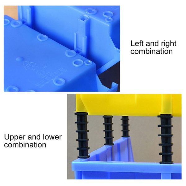 Thickened Oblique Plastic Box Combined Parts Box Material Box, Random Color Delivery, Size: 25cm x 15cm x 12cm - Image 3