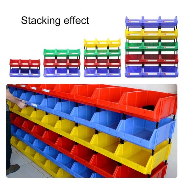 Thickened Oblique Plastic Box Combined Parts Box Material Box, Random Color Delivery, Size: 25cm x 15cm x 12cm - Image 4