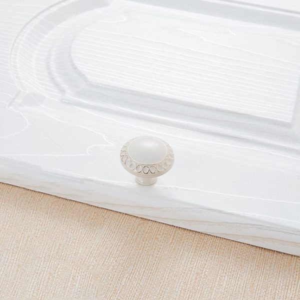 5 PCS 6061 Single Hole Ivory Cabinet Wardrobe Handle - Image 2