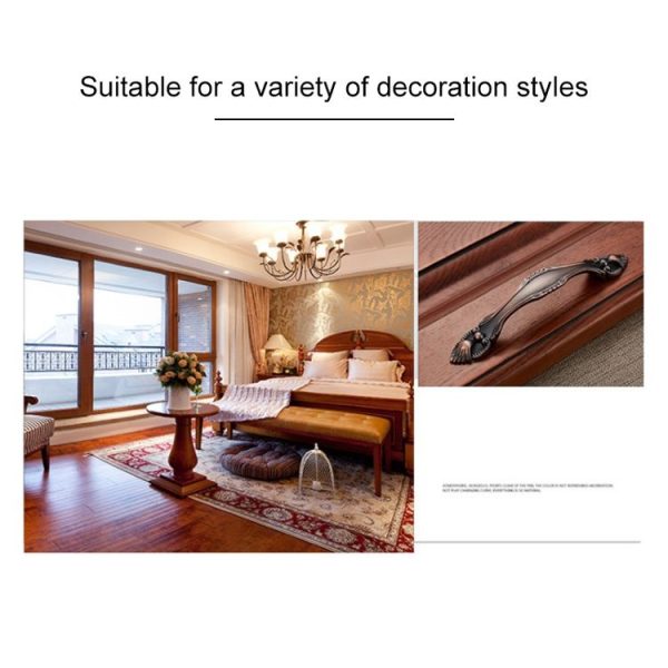 5 PCS 6566-96 Zinc Alloy European Classic Style Cabinet Handle (Red) - Image 5