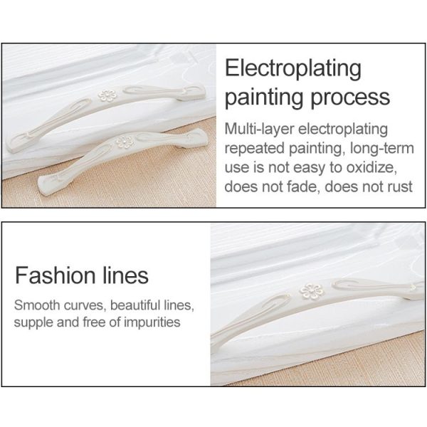 3 PCS 6064_128 Ivory Cabinet Wardrobe Handle - Image 3