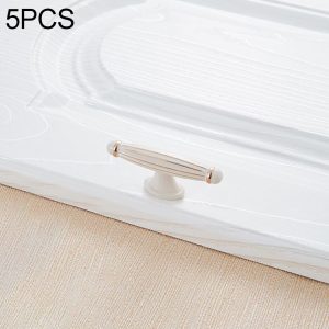 5 PCS 6064 Single Hole Ivory Cabinet Wardrobe Handle