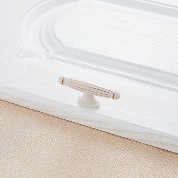 5 PCS 6064 Single Hole Ivory Cabinet Wardrobe Handle - Image 2