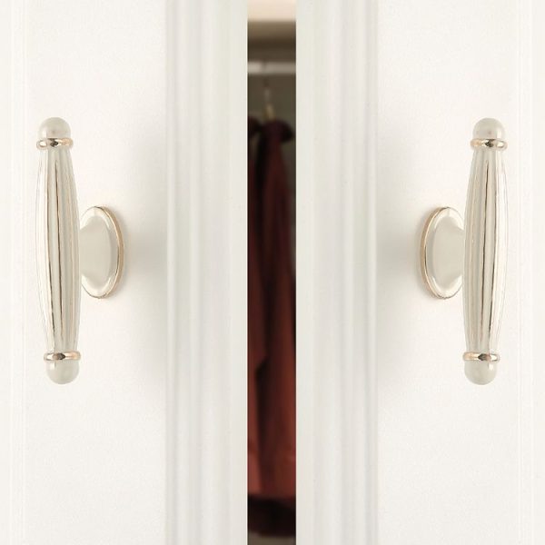 5 PCS 6064 Single Hole Ivory Cabinet Wardrobe Handle - Image 3