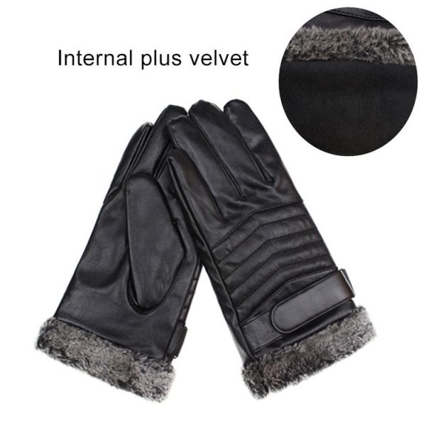 Protective Riding Winter Outdoor Sports Touch Screen Thickened Splashproof Windproof Warm Gloves for Male - Image 3