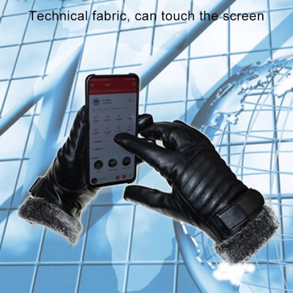 Protective Riding Winter Outdoor Sports Touch Screen Thickened Splashproof Windproof Warm Gloves for Male - Image 6