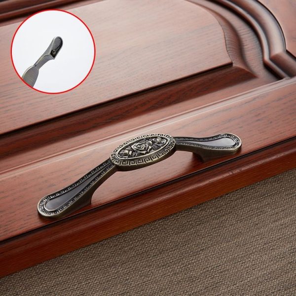 3 PCS 6273-128 Chinese American Style Classic Style Cabinet Handle (Cyan) - Image 2