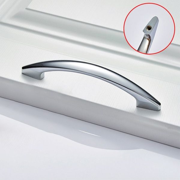 5 PCS 4027_96 Bright Chrome Zinc Alloy Polished Bathroom Cabinet Handle - Image 2
