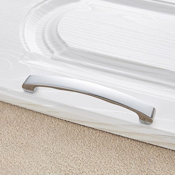 3 PCS 4076_128 Bright Chrome Zinc Alloy Polished Bathroom Cabinet Handle - Image 2