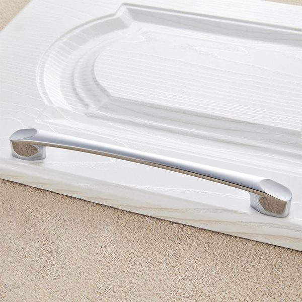 2 PCS 6225_160 Bright Chrome Zinc Alloy Polished Bathroom Cabinet Handle - Image 2