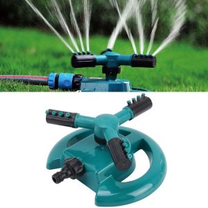 Garden Automatic Rotating Nozzle 360 Degree Rotary Automatic Sprinkler Garden Lawn Watering Nozzle Irrigation Nozzle with 1 / 2 inch Water Hose Connector