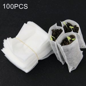 100pcs / Pack Nursery Pots Seedling-Raising Bags Environmental Non-woven Nursery Bags