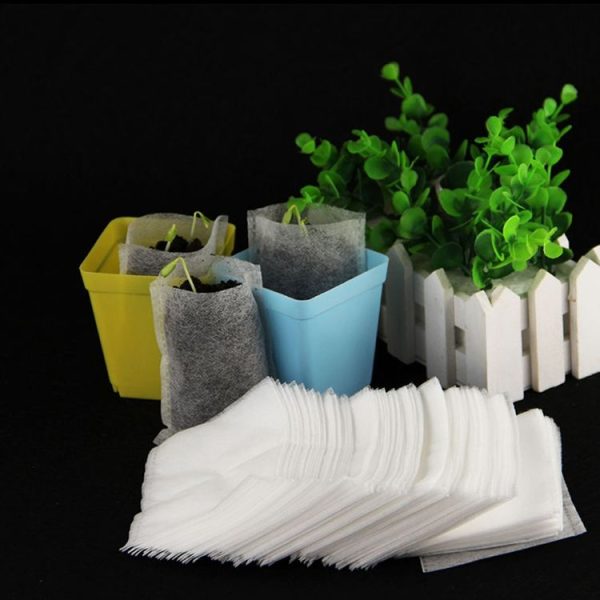 100pcs / Pack Nursery Pots Seedling-Raising Bags Environmental Non-woven Nursery Bags - Image 7