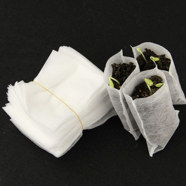 100pcs / Pack Nursery Pots Seedling-Raising Bags Environmental Non-woven Nursery Bags - Image 8