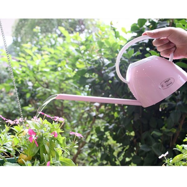 Gardening Watering Pot Pouring Pots Home Long Mouth Kettle Office Home Plastic Sprinkler, Capacity: 1.0L, Random Color Delivery - Image 5
