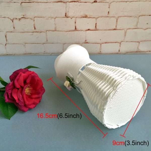 Plastic Flower Pots Medium Size Flower Pots Fashion Balcony Garden Plant Planter Home Decoration, Ribbon Random Color Delivery - Image 3
