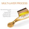 3 PCS 5026_128 Fine Golden Flower Pattern Zinc Alloy Ceramic Cyan Cabinet Drawer Handle - Image 4