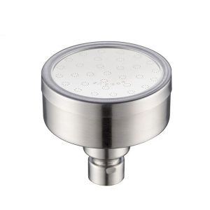 Removable and Washable 304 Stainless Steel Round Pressurized Top Spray Shower Head, Size: 80mm (Silver)