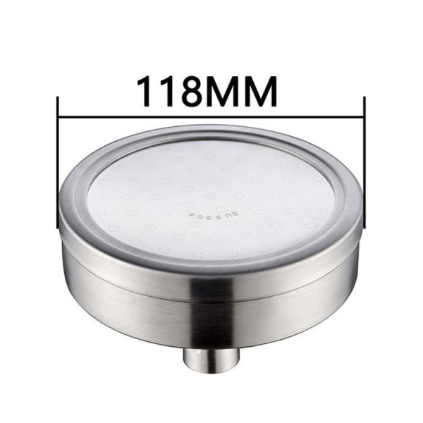Removable and Washable 304 Stainless Steel Round Pressurized Top Spray Shower Head, Size: 118mm (Silver) - Image 2