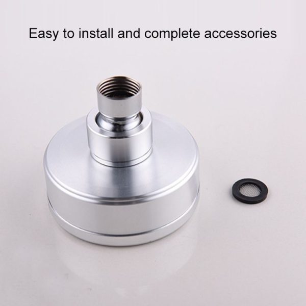 Removable and Washable 304 Stainless Steel Round Pressurized Top Spray Shower Head, Size: 118mm (Silver) - Image 3