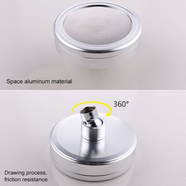 Removable and Washable 304 Stainless Steel Round Pressurized Top Spray Shower Head, Size: 118mm (Silver) - Image 4