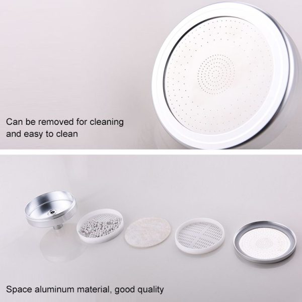 Removable and Washable 304 Stainless Steel Round Pressurized Top Spray Shower Head, Size: 118mm (Silver) - Image 5