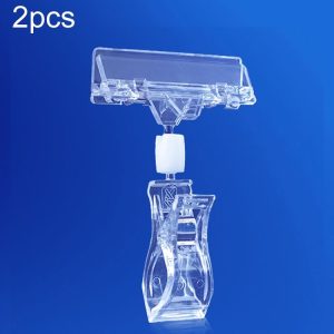 2pcs JH01 Pop Advertising Clip Supermarket Promotional Price Tag Price Tag, Size: 11cm x 8cm